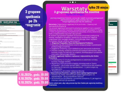 Warsztaty -3 grupowe spotkań na zoomie, poznaj prawdziwe historie, wczuj się i wejdź w proces postępowań administracyjnych, gdy oswoisz się z nim Twoja legalizacja już Cię nie zaskoczy
