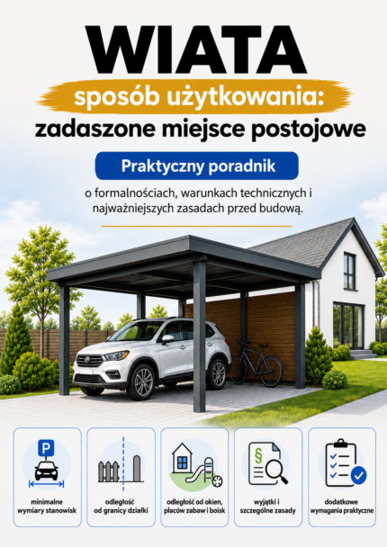 E-Book - budowa wiaty garażowej bez pozwolenia